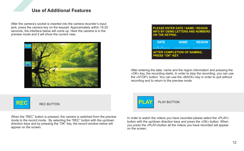 Play, Use of additional features | Nokta detectors Golden King NGR User Manual | Page 18 / 44