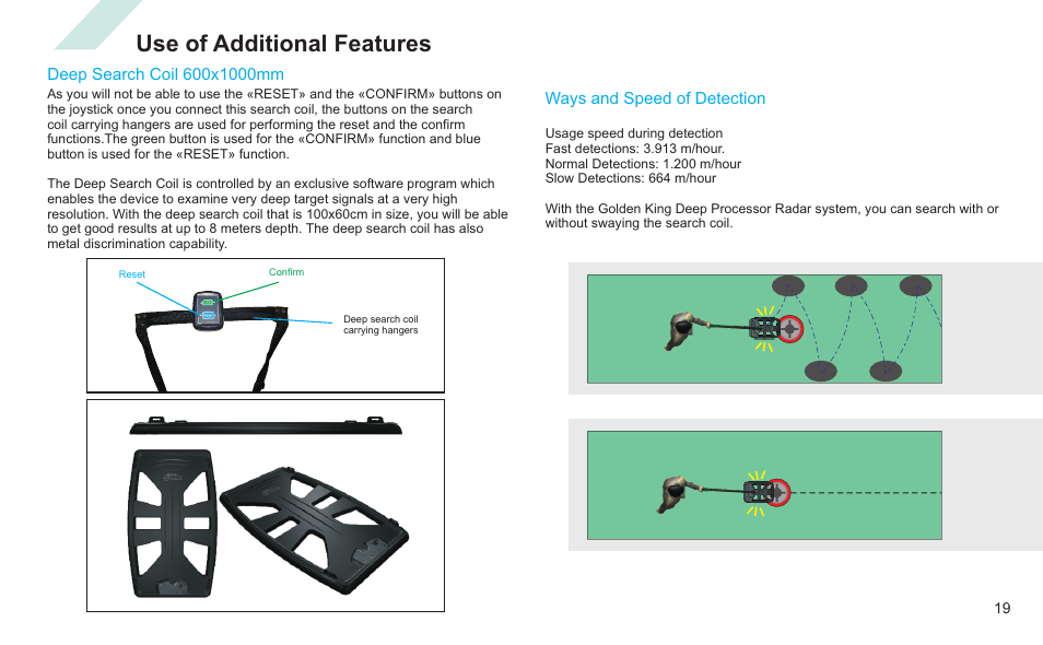 Use of additional features | Nokta detectors Golden King NGR User Manual | Page 25 / 44