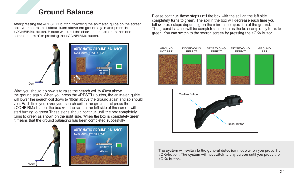 Ground balance | Nokta detectors Golden King NGR User Manual | Page 27 / 44