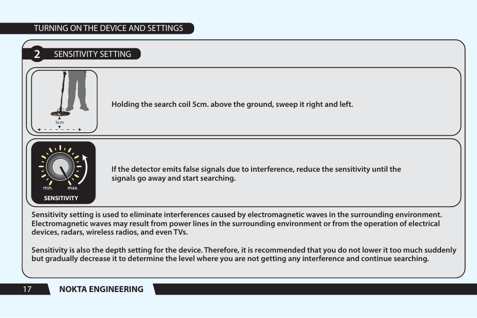 Nokta detectors Golden Sense User Manual User Manual | Page 18 / 24