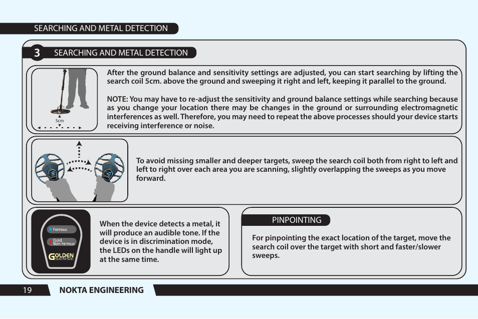 Nokta detectors Golden Sense User Manual User Manual | Page 20 / 24