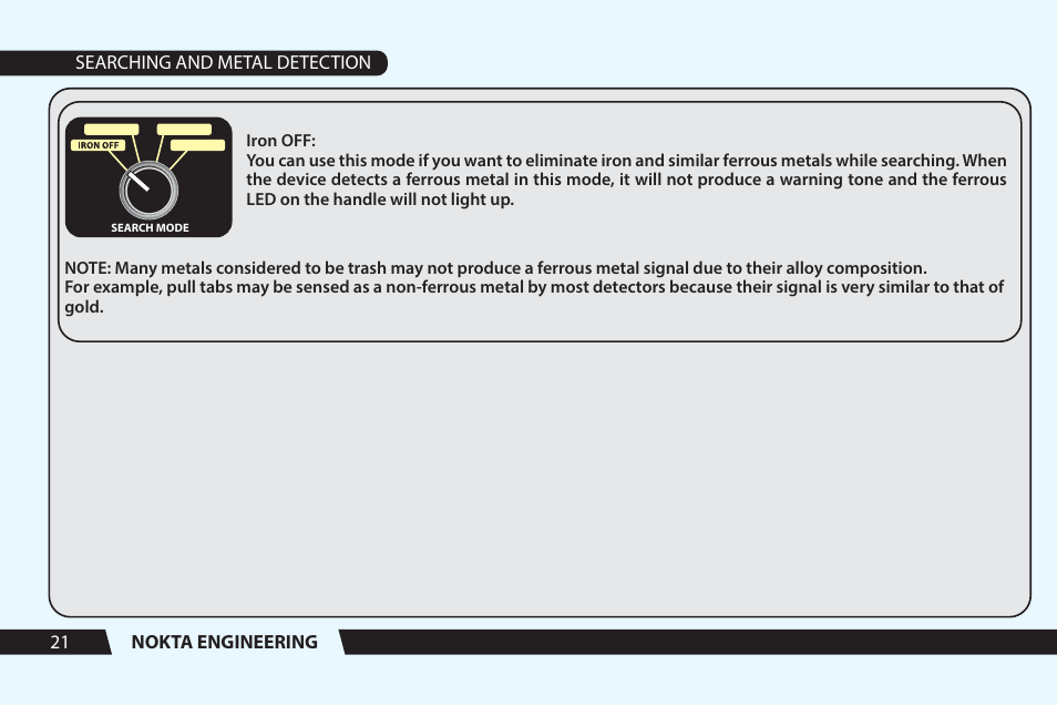 Nokta detectors Golden Sense User Manual User Manual | Page 22 / 24