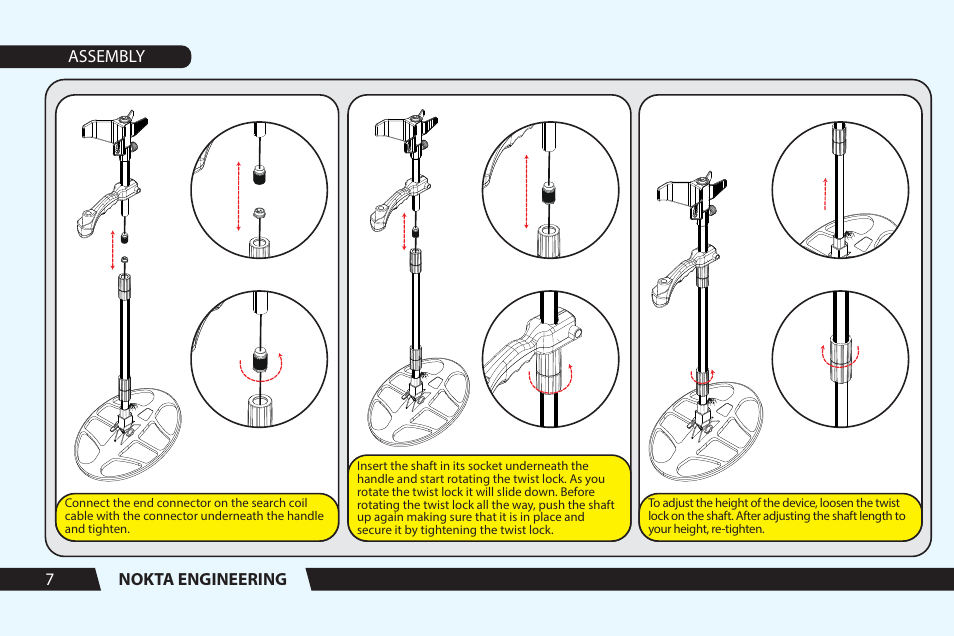 Nokta engineering 7 assembly | Nokta detectors Golden Sense User Manual User Manual | Page 8 / 24