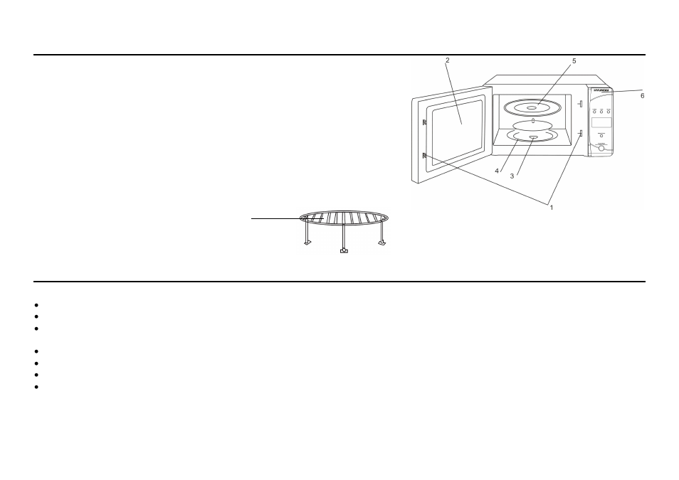 Description, Important safeguards | Hyundai H-MW1620 User Manual | Page 2 / 18