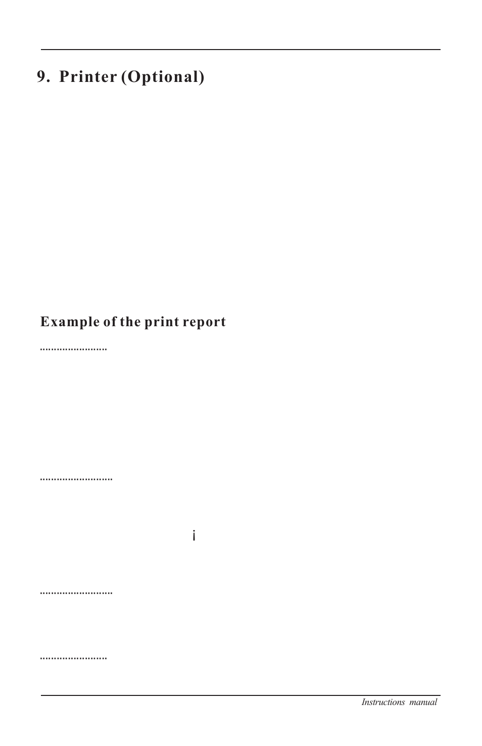 Maintenance 10 maintenance, Printer (optional) | Nova-Tech B4000-16 User Manual | Page 14 / 28