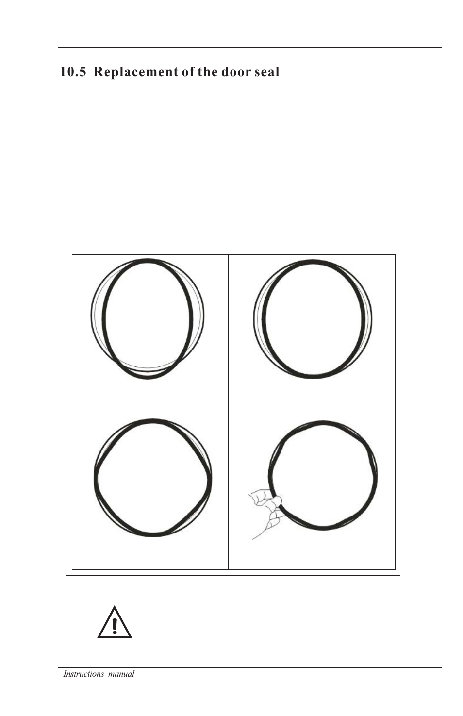 Draining the water tanks, 5 replacement of the door seal | Nova-Tech B4000-16 User Manual | Page 17 / 28