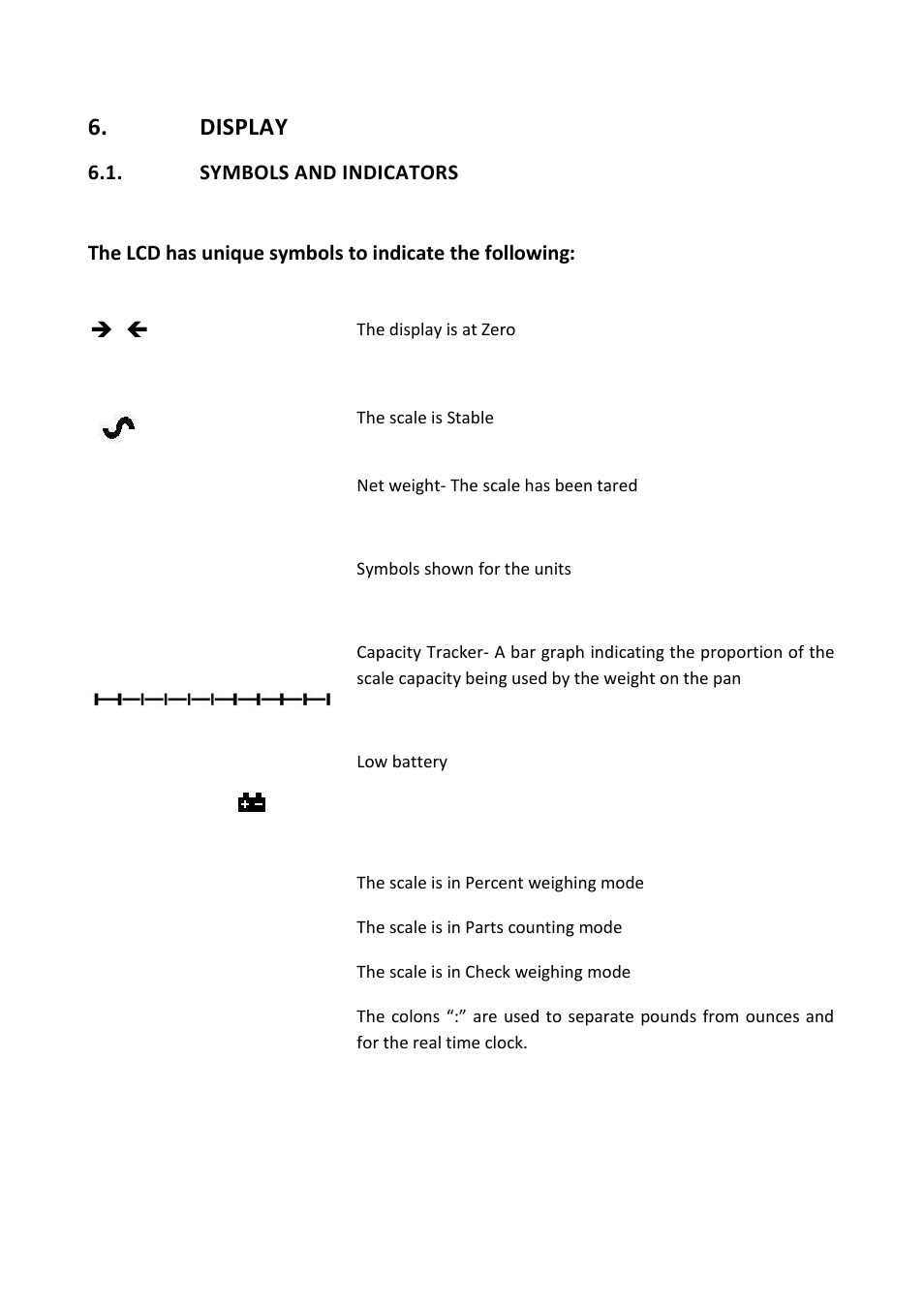 Display | Nova-Tech GKa Indicator User Manual | Page 13 / 68