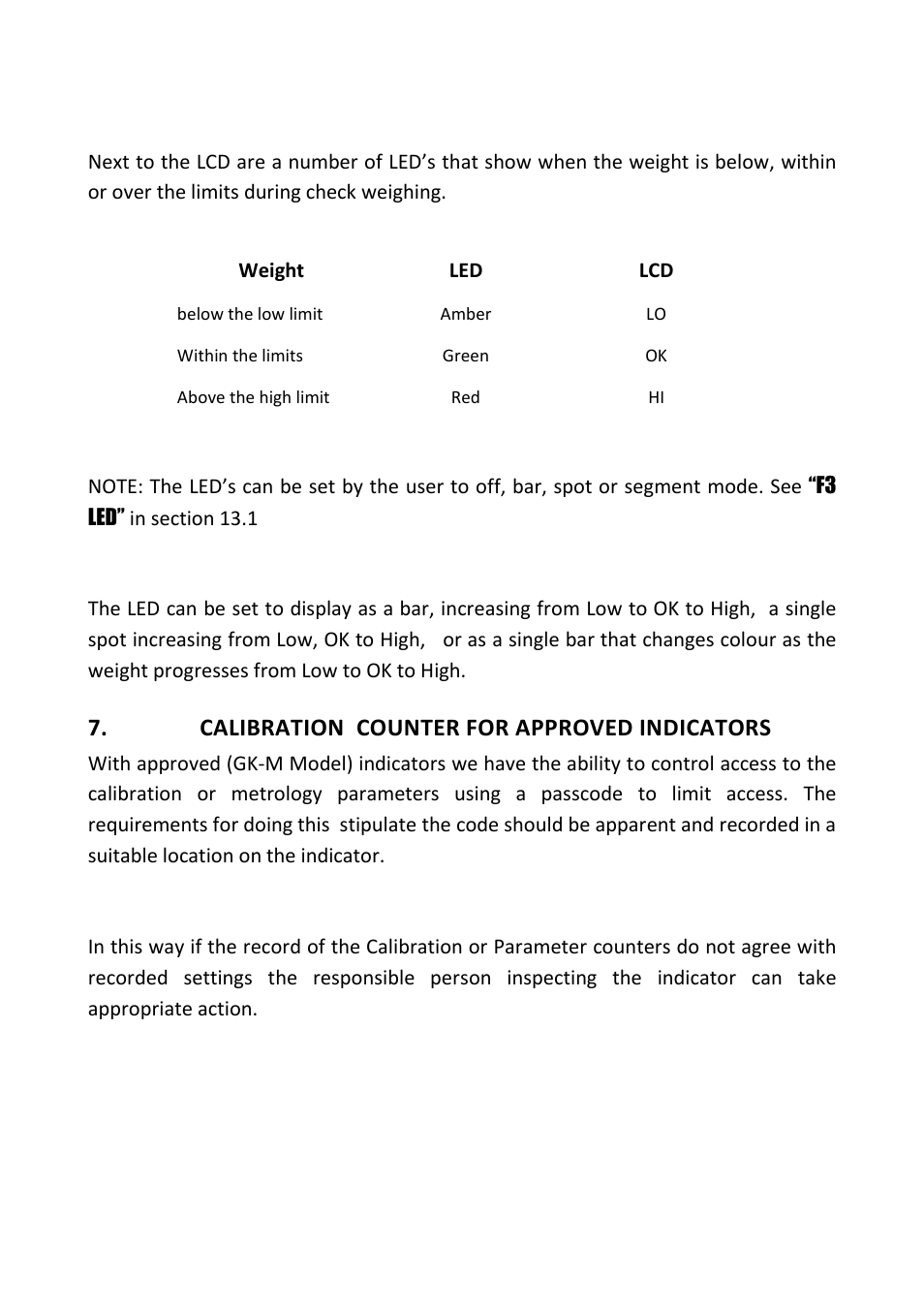 Calibration counter for approved indicators | Nova-Tech GKa Indicator User Manual | Page 14 / 68