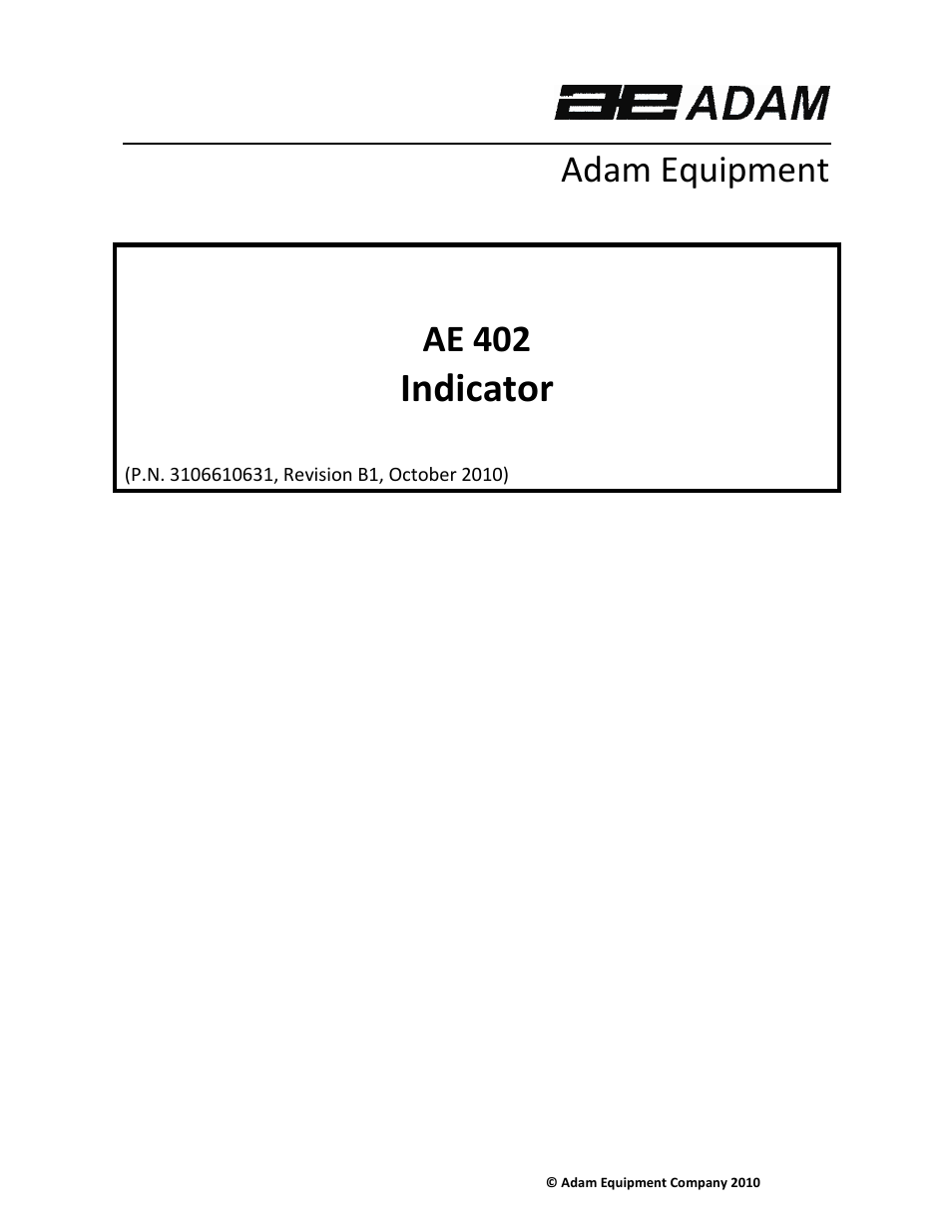 Nova-Tech AE402 Indicator User Manual | 44 pages