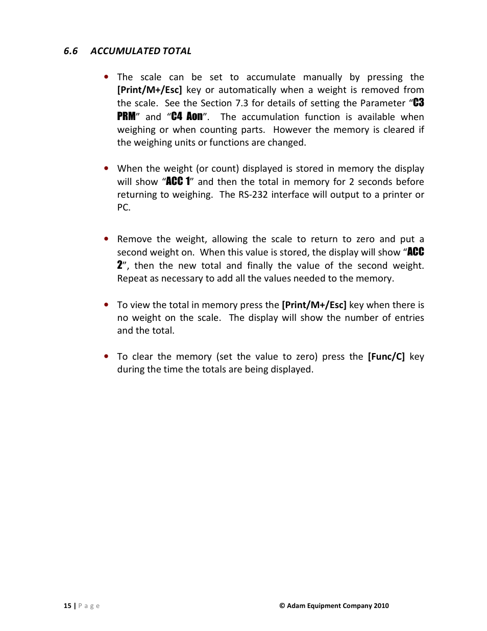 Nova-Tech AE402 Indicator User Manual | Page 17 / 44