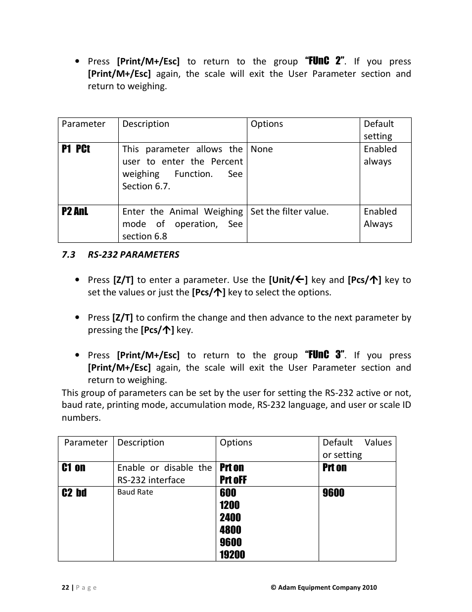 Nova-Tech AE402 Indicator User Manual | Page 24 / 44