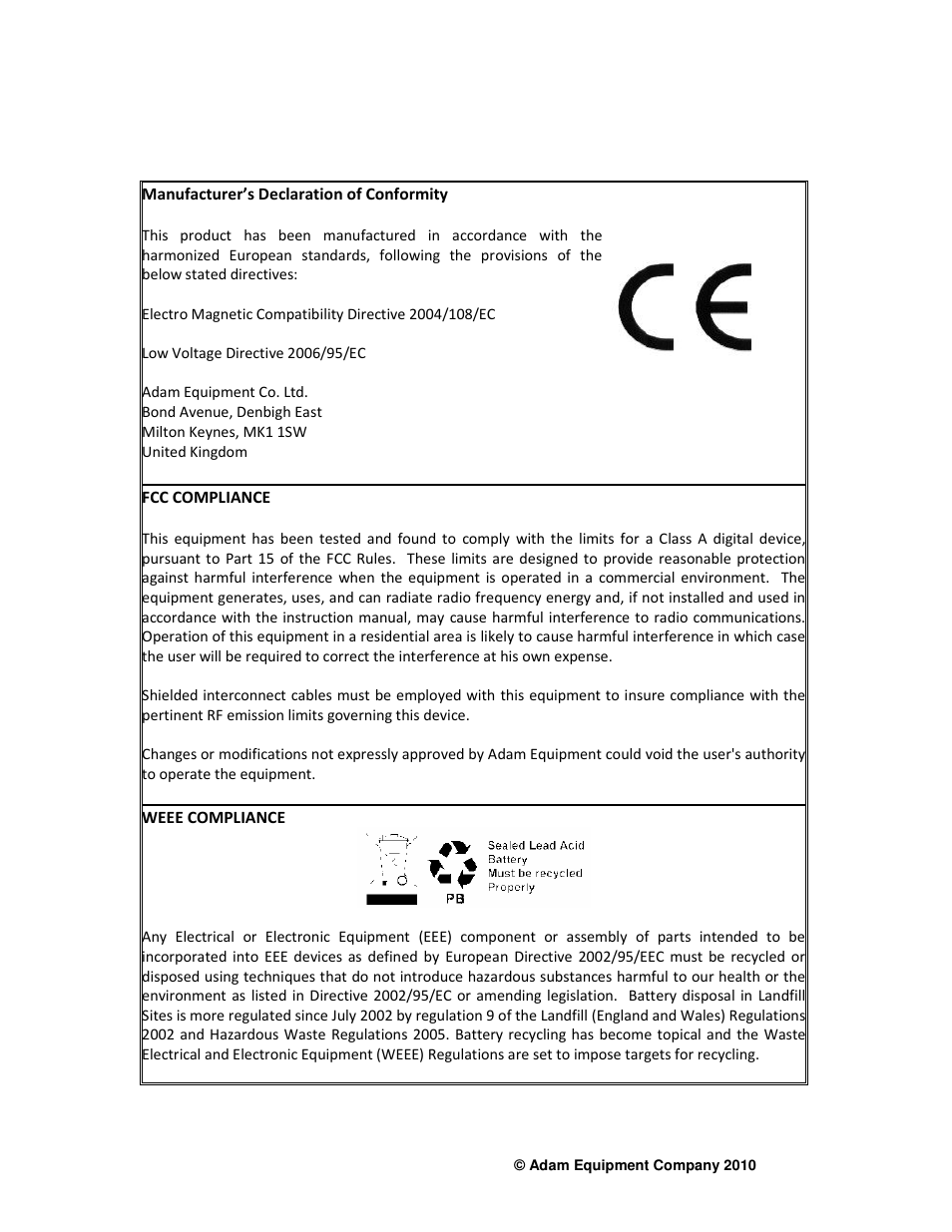 Nova-Tech AE402 Indicator User Manual | Page 43 / 44