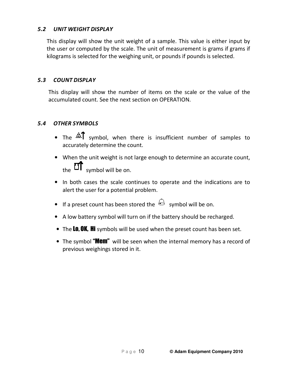 Nova-Tech GC Indicator User Manual | Page 12 / 44