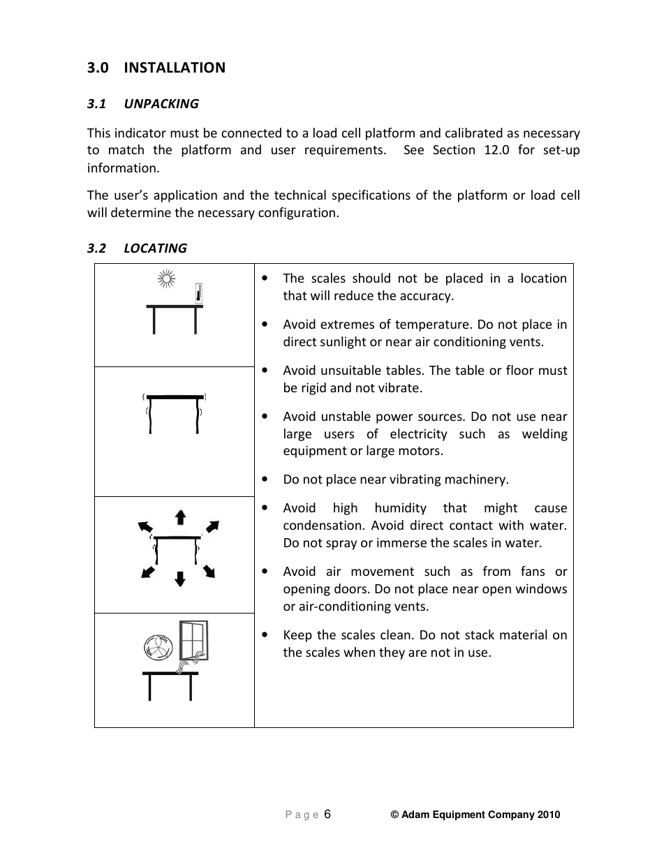 0 installation | Nova-Tech GC Indicator User Manual | Page 8 / 44