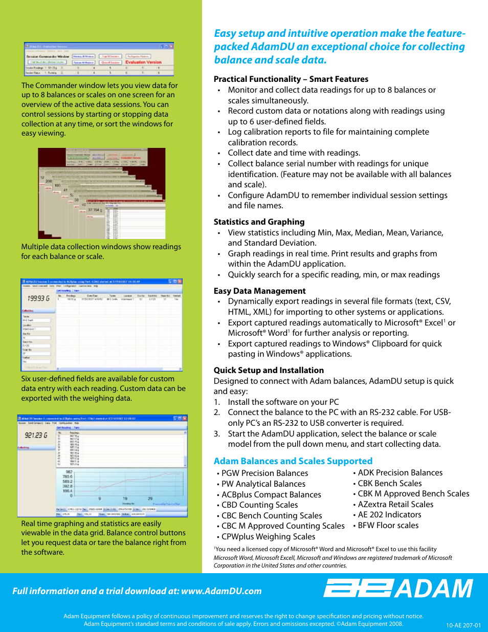 Nova-Tech AdamDU User Manual | Page 2 / 2