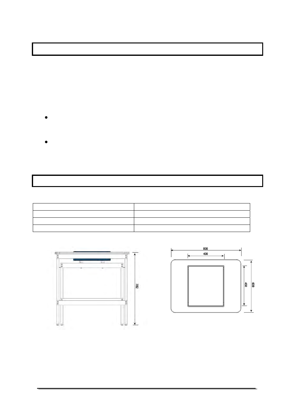 0 introduction, 0 technical specifications | Nova-Tech Anti-Vibration Table User Manual | Page 2 / 8