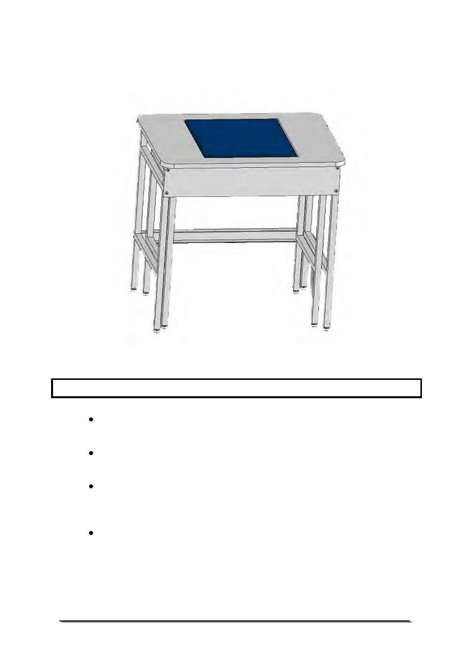 4 completed anti vibration table, 0 maintenance | Nova-Tech Anti-Vibration Table User Manual | Page 6 / 8