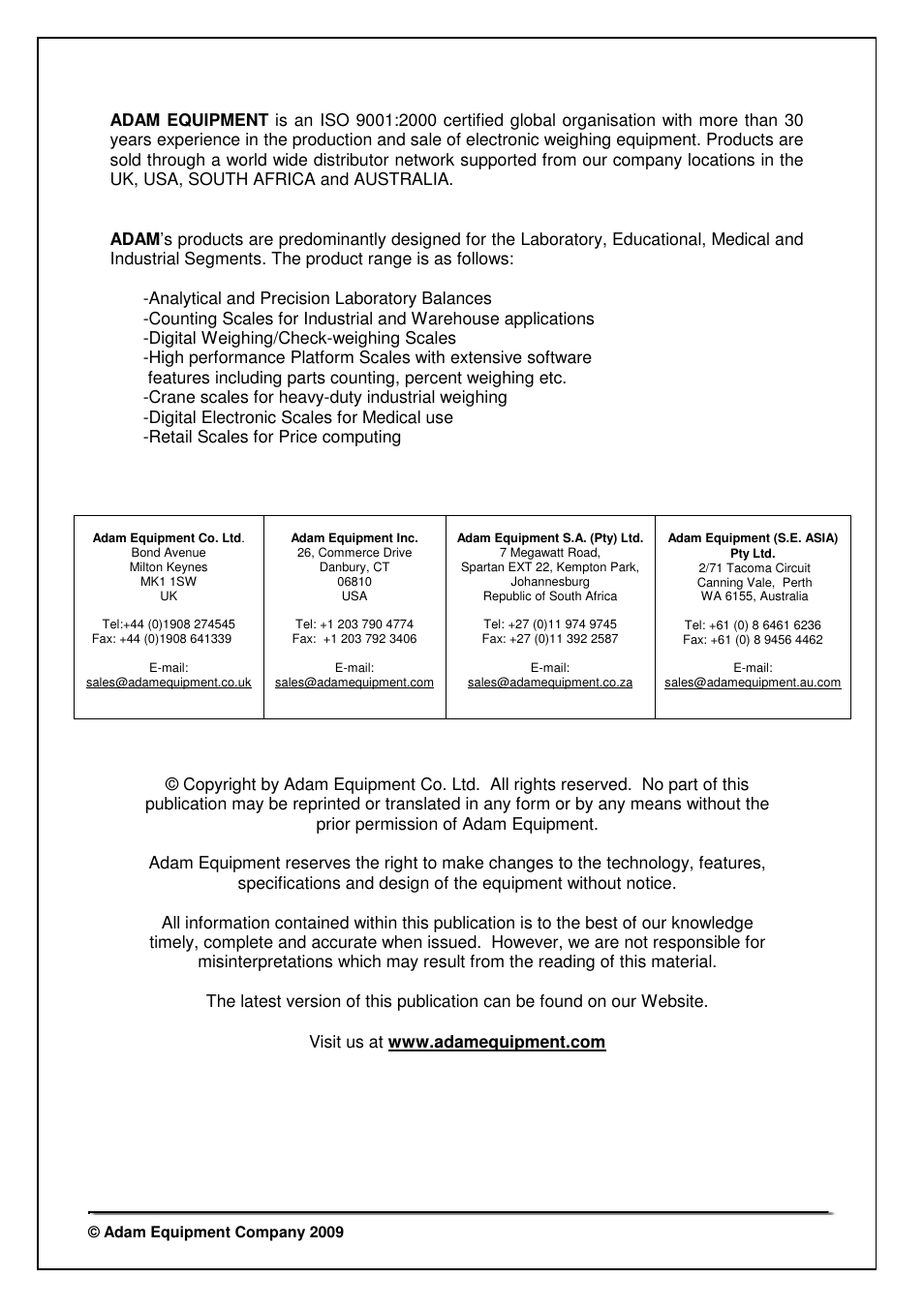 Nova-Tech CBC Series User Manual | Page 28 / 28