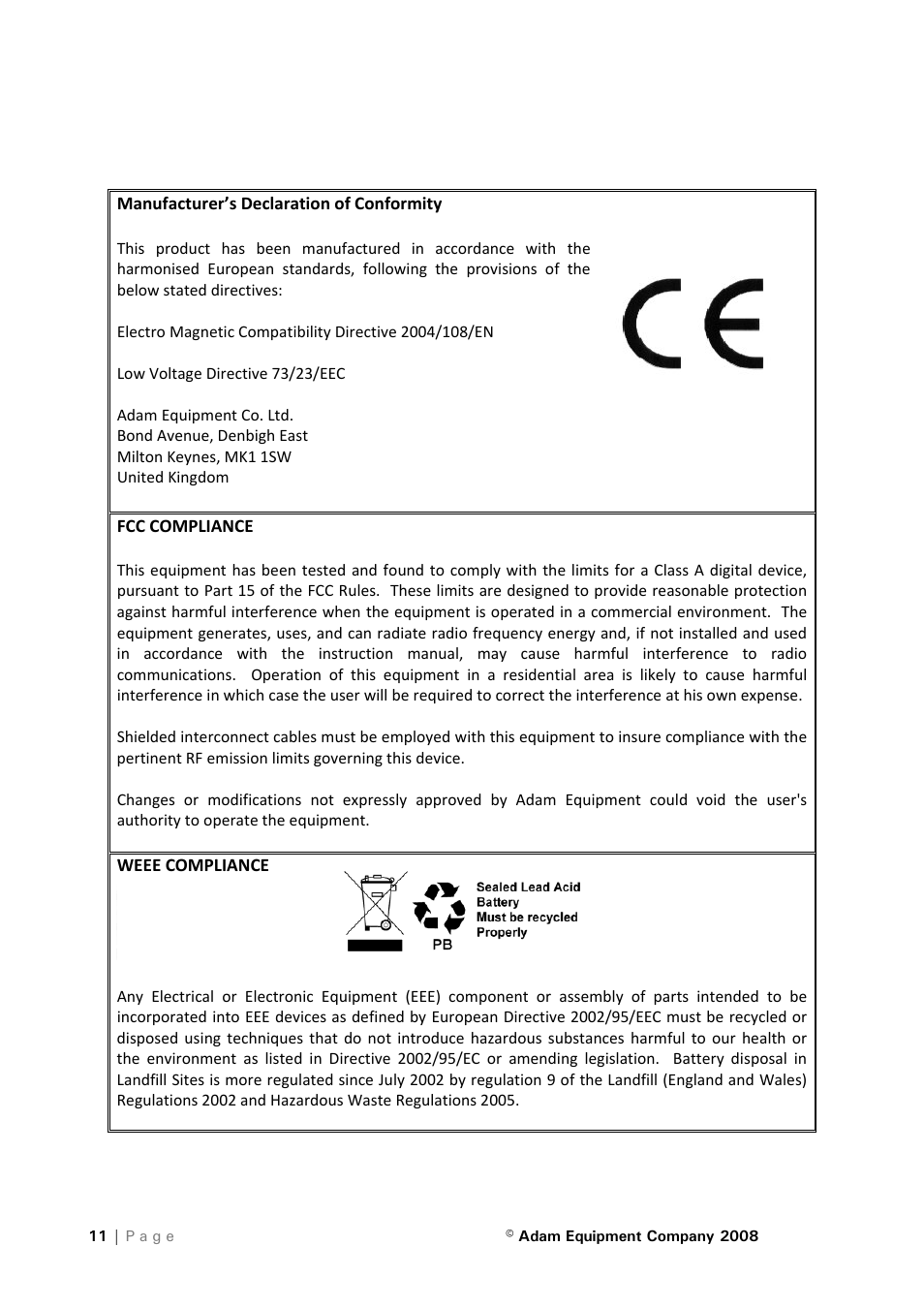 Nova-Tech DCT Series User Manual | Page 11 / 12