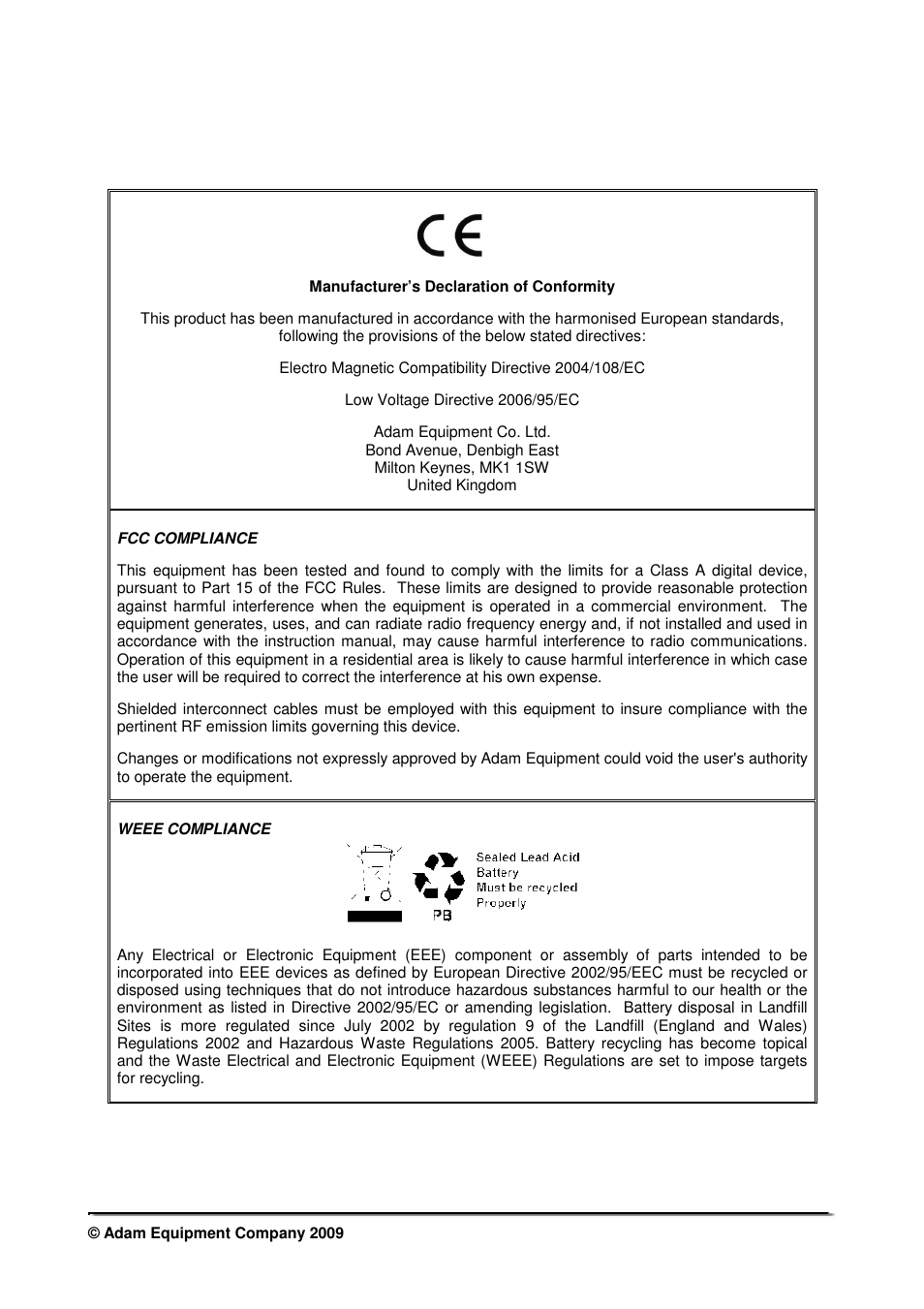 Nova-Tech WBW Series User Manual | Page 27 / 28