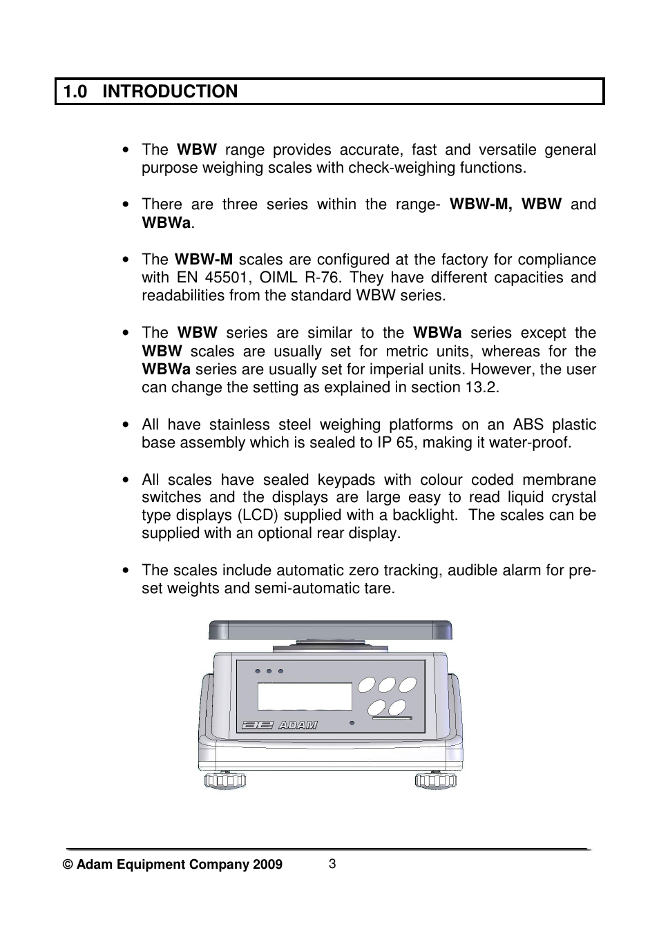 0 introduction | Nova-Tech WBW Series User Manual | Page 5 / 28