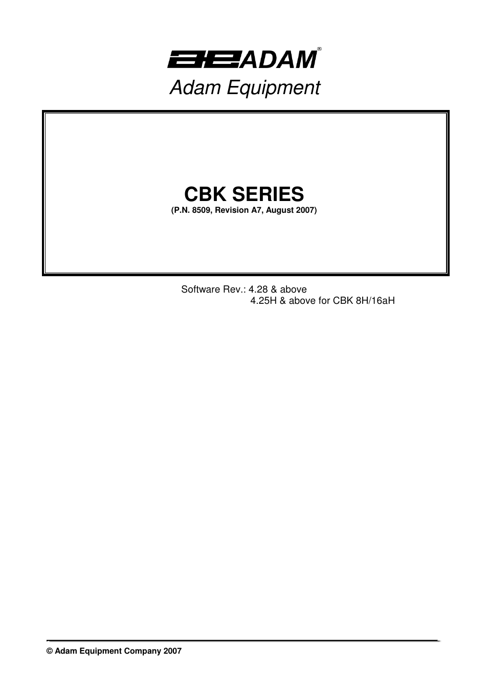 Nova-Tech CBK Series User Manual | 36 pages