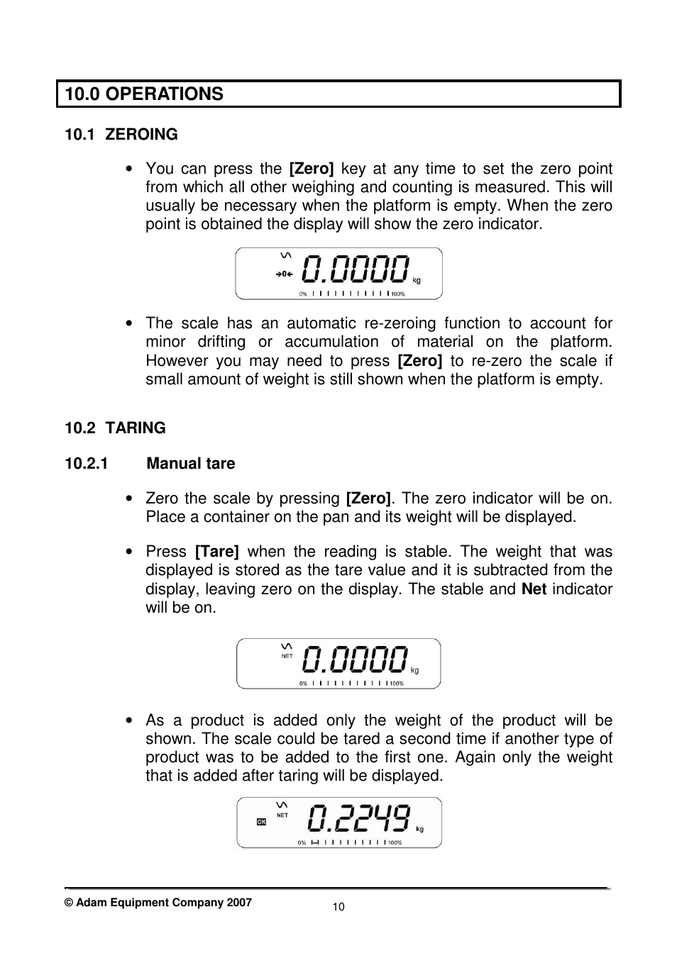 0 operations | Nova-Tech CBK Series User Manual | Page 12 / 36