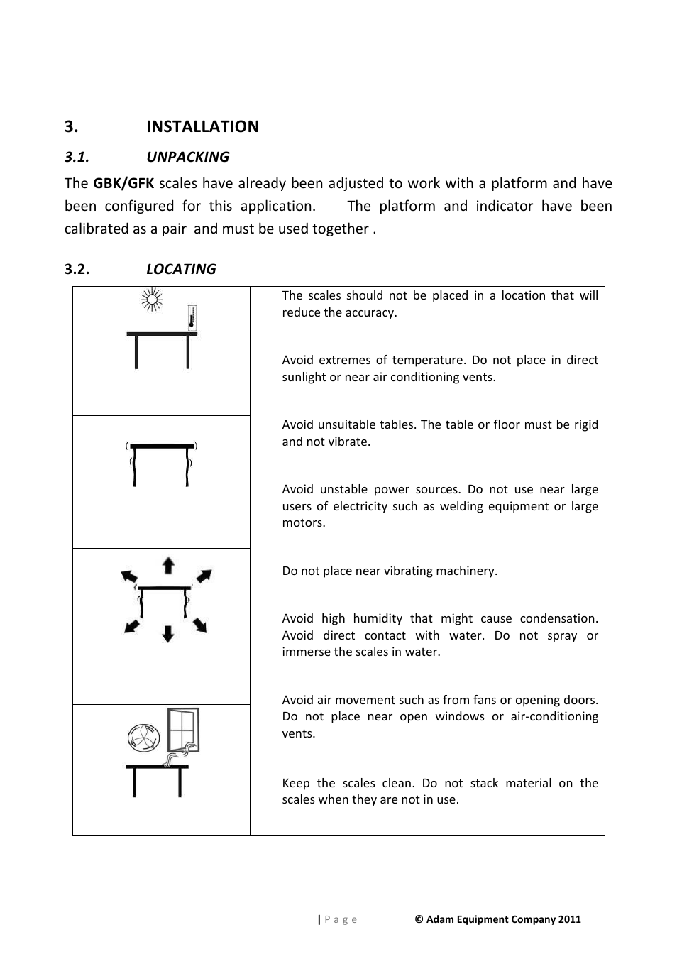 Installation | Nova-Tech GFK Series User Manual | Page 11 / 68
