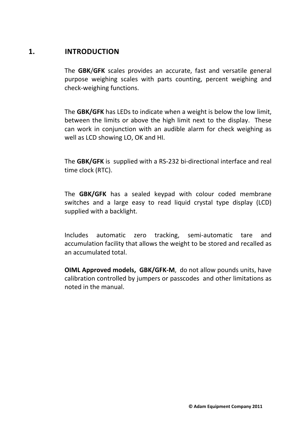 Nova-Tech GFK Series User Manual | Page 5 / 68