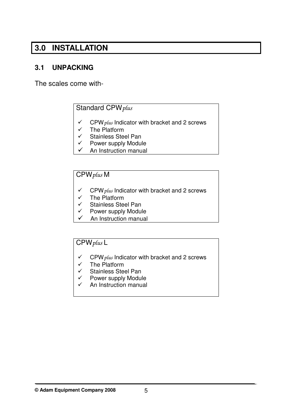 0 installation | Nova-Tech CPWplus User Manual | Page 7 / 32