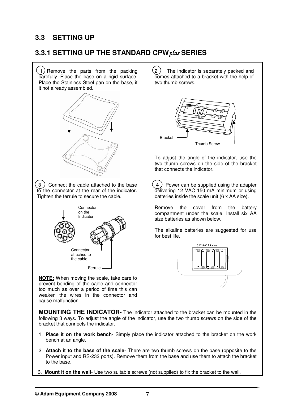 3 setting up | Nova-Tech CPWplus User Manual | Page 9 / 32