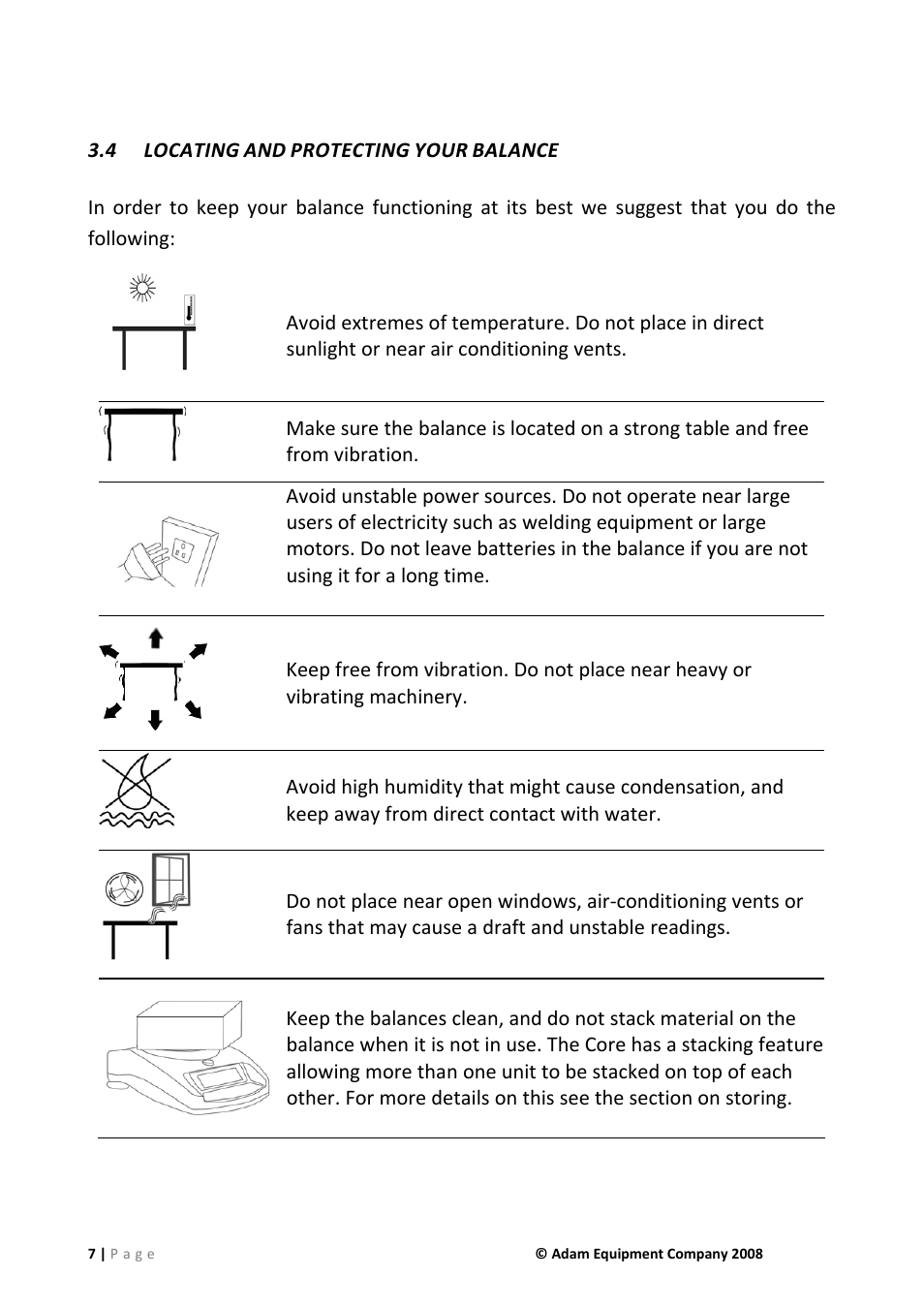 4 locating and protecting your balance, Locating and protecting your balance | Nova-Tech CQT Series User Manual | Page 7 / 20