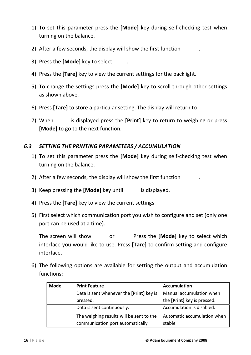 3 setting the printing parameters / accumulation, Setting the printing parameters / accumulation | Nova-Tech IHS 2a User Manual | Page 16 / 28