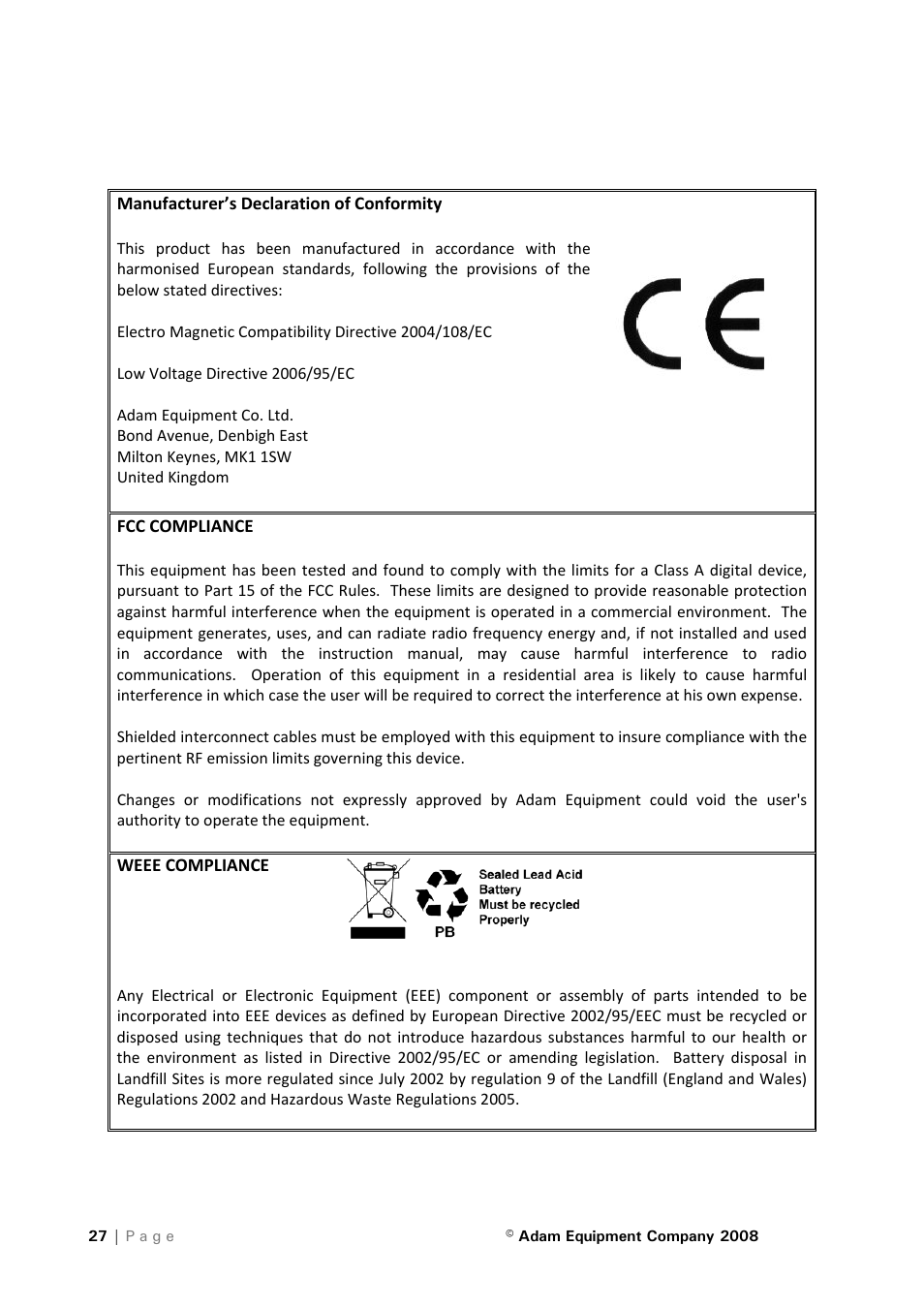 Nova-Tech IHS 2a User Manual | Page 27 / 28