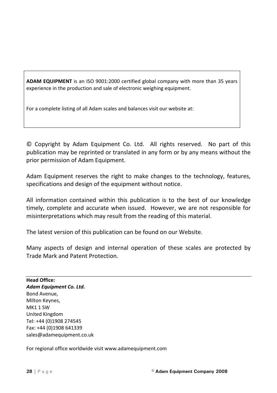 Nova-Tech IHS 2a User Manual | Page 28 / 28