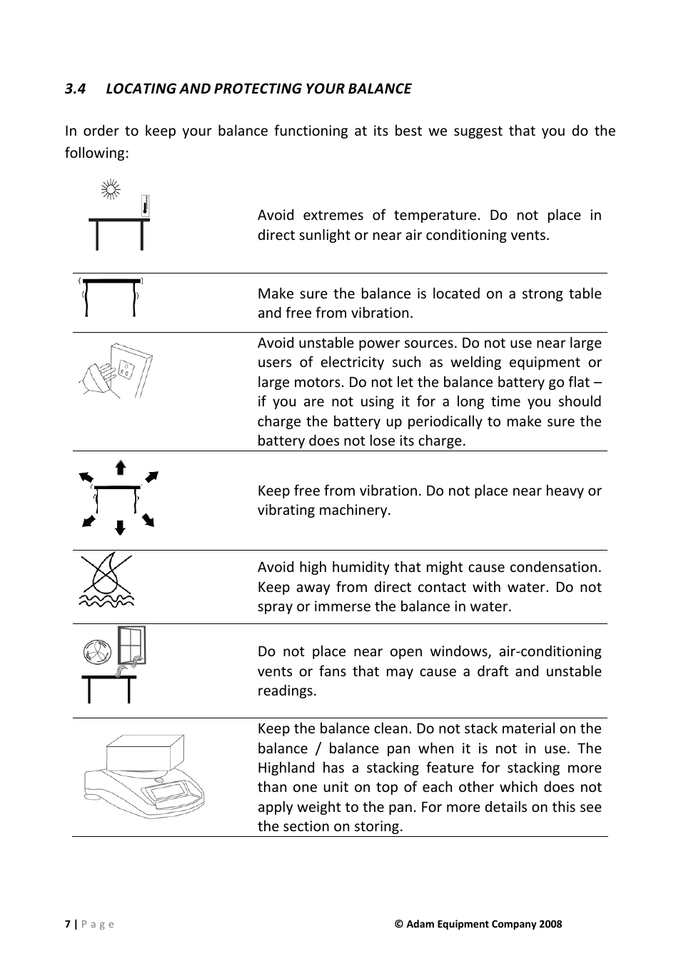 4 locating and protecting your balance, Locating and protecting your balance | Nova-Tech IHS 2a User Manual | Page 7 / 28