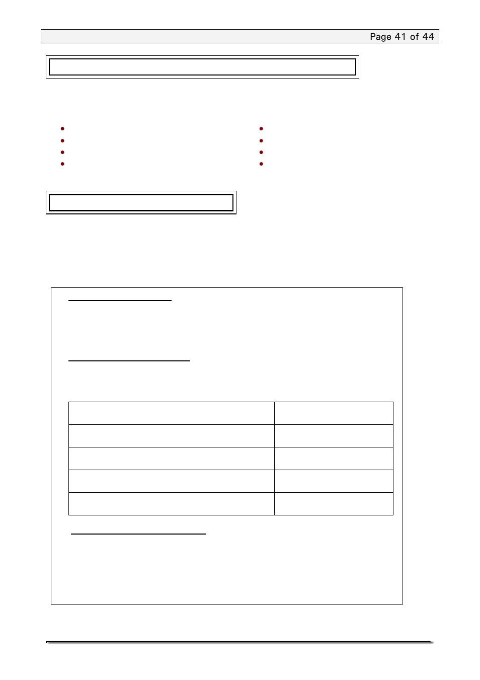 0 replacement parts and accessories, 0 service information | Nova-Tech PGW Series User Manual | Page 41 / 44