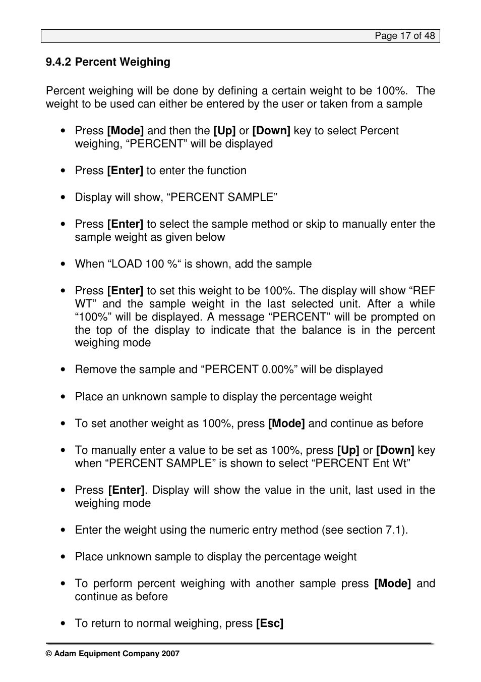 Nova-Tech PW Series User Manual | Page 17 / 48