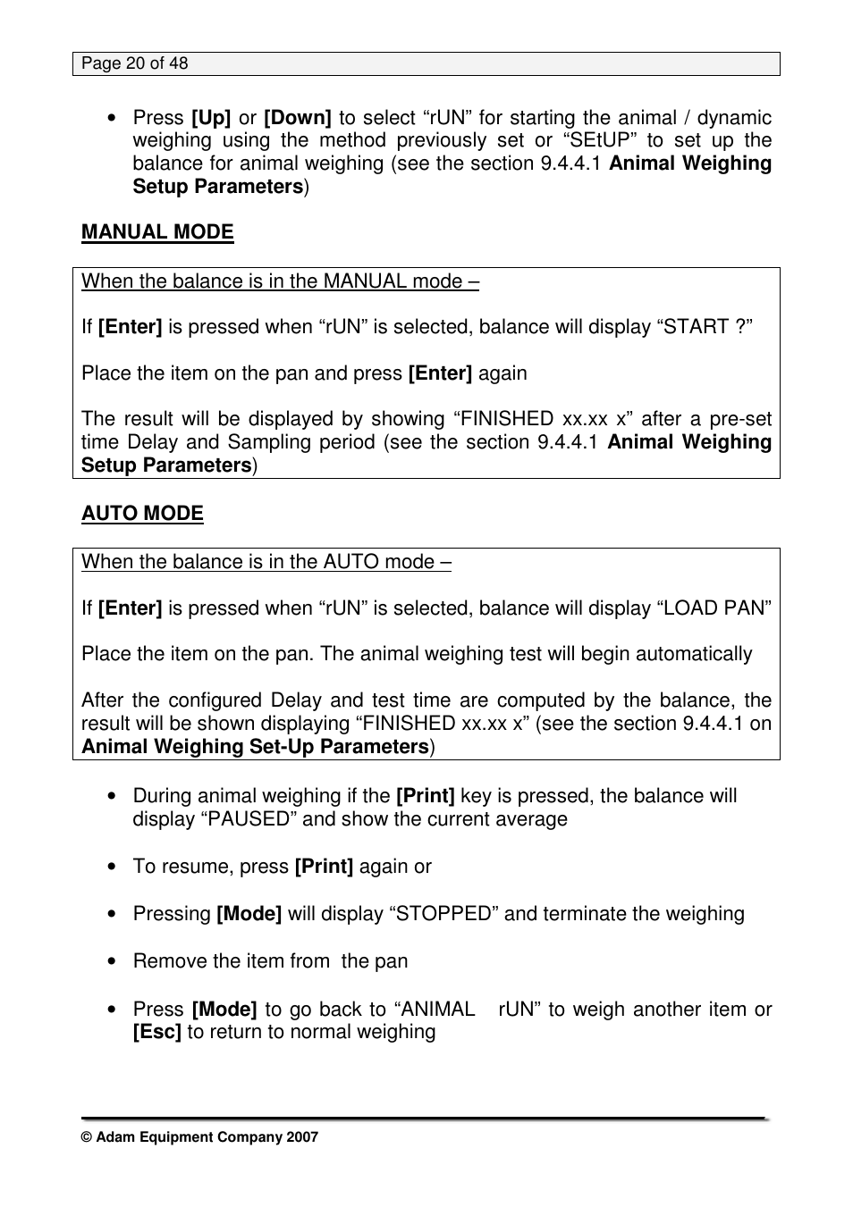 Nova-Tech PW Series User Manual | Page 20 / 48