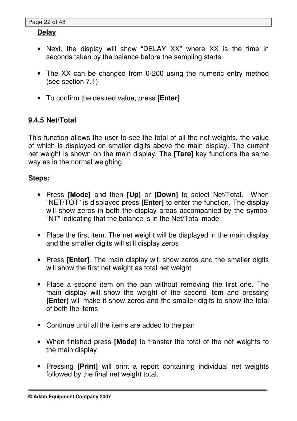 Nova-Tech PW Series User Manual | Page 22 / 48