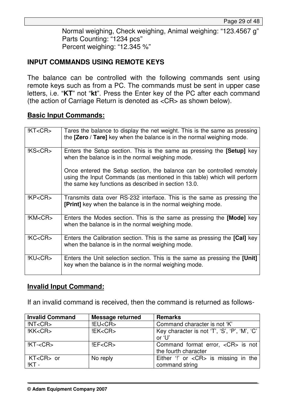 Nova-Tech PW Series User Manual | Page 29 / 48