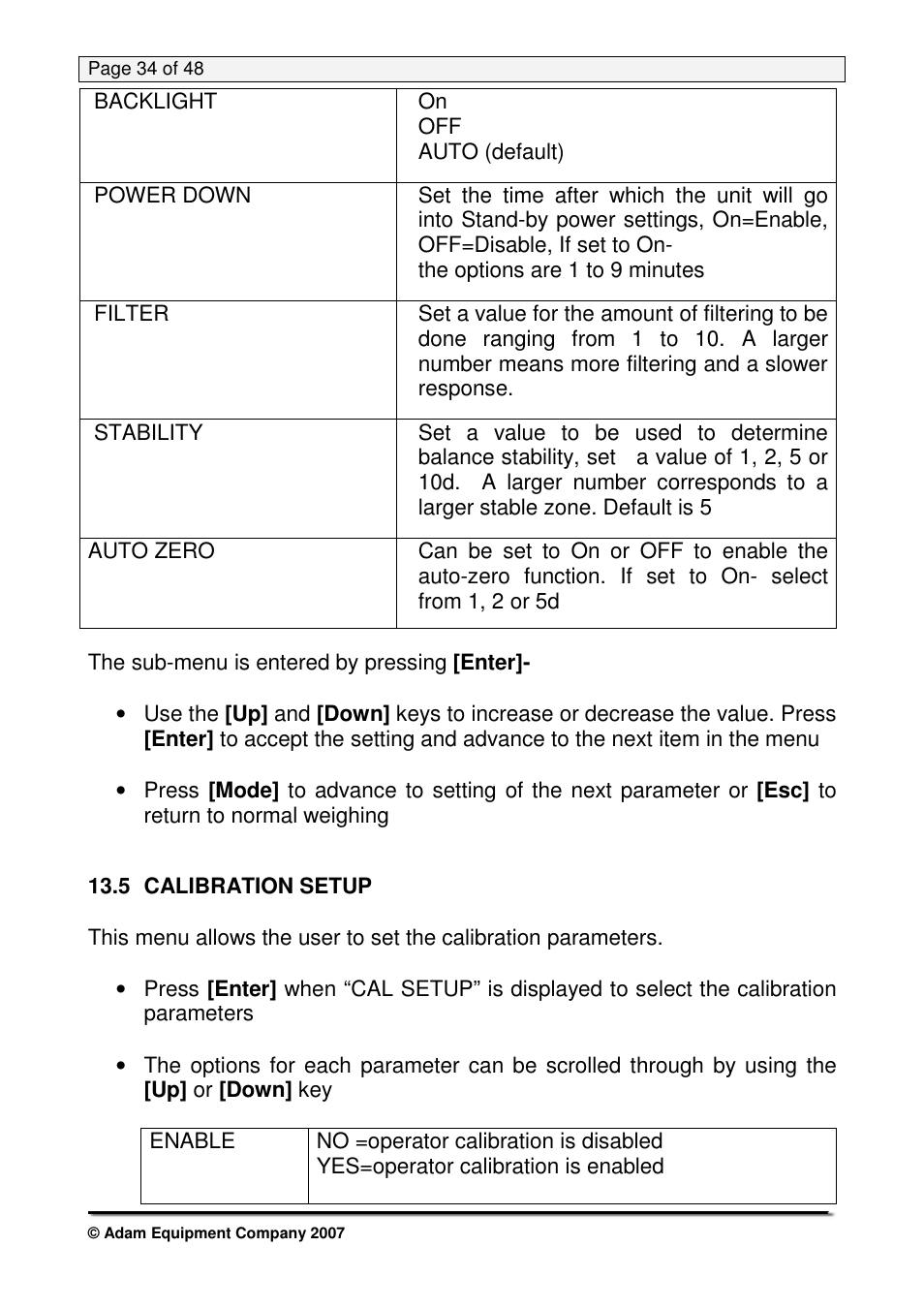 Nova-Tech PW Series User Manual | Page 34 / 48