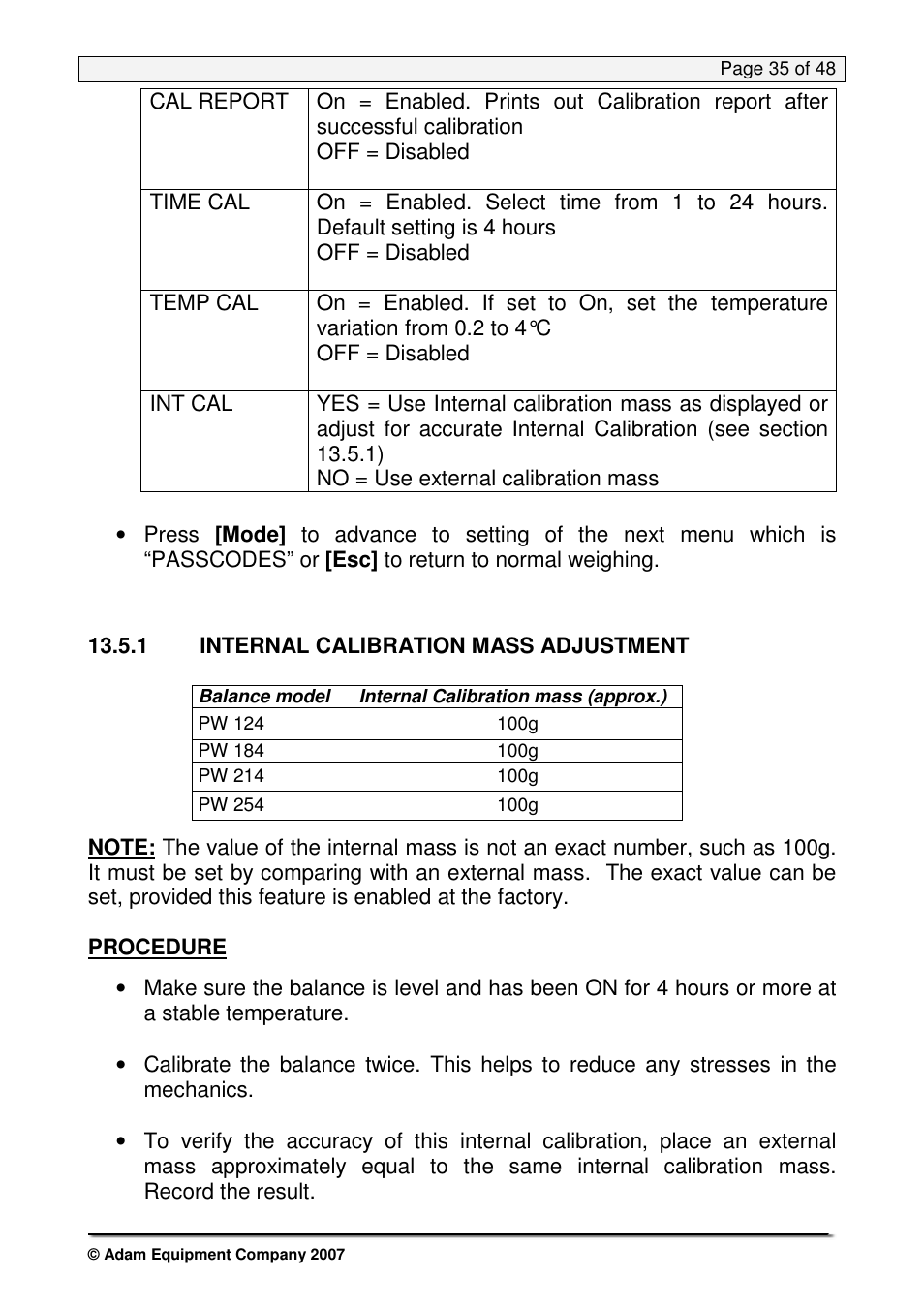 Nova-Tech PW Series User Manual | Page 35 / 48