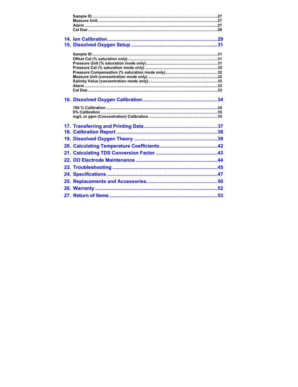 Nova-Tech 2700 Series Benchtop Meters User Manual | Page 4 / 60