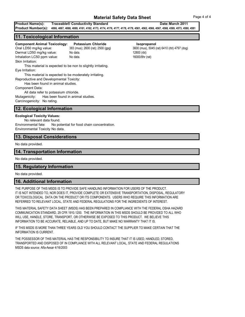 Nova-Tech 4178, 4179, 4561, 4562, 4566, 4567, 4568, 4569, 4573, 4580, 4581 Control Company User Manual | Page 4 / 4