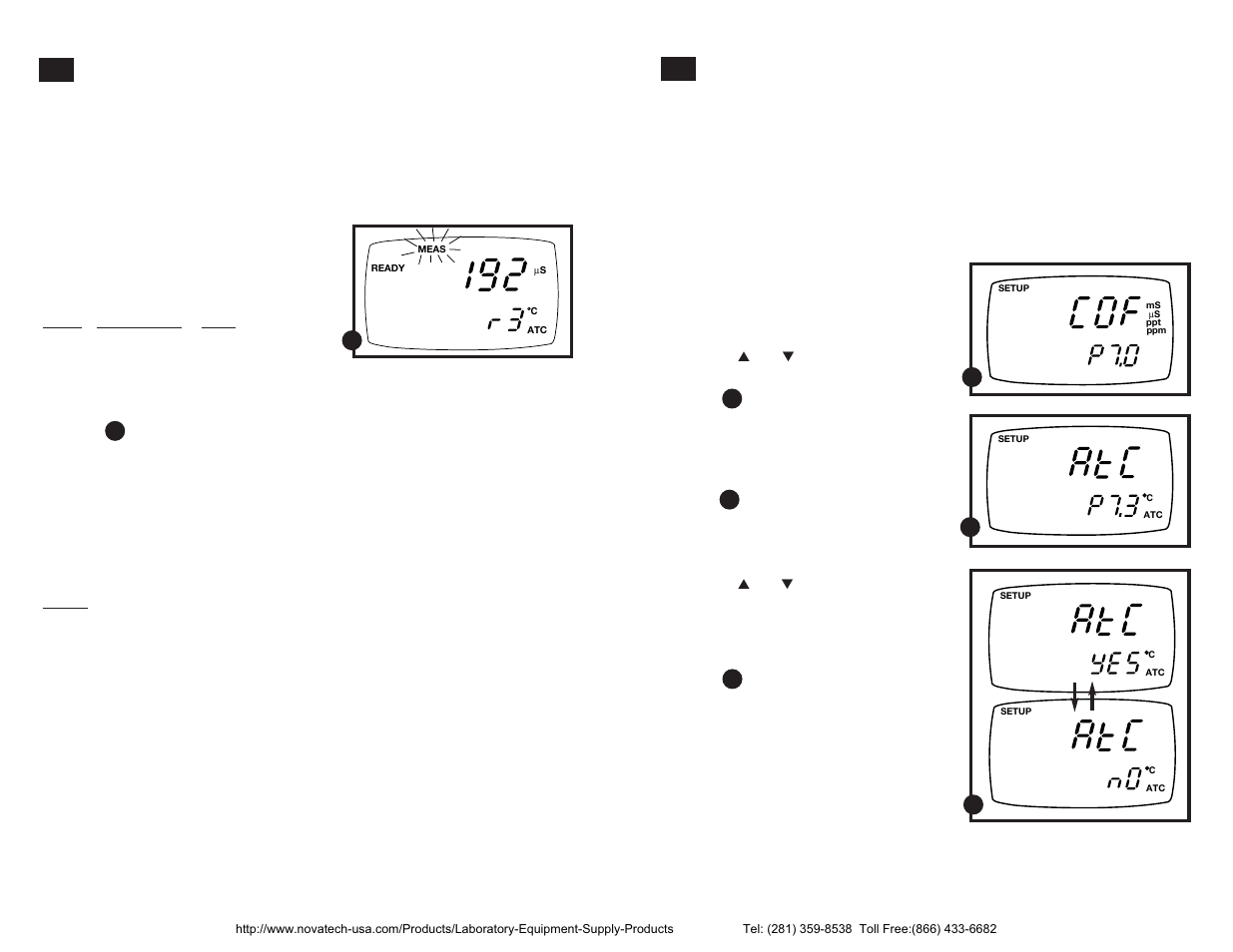 Using manual ranging function: conductivity/tds | Nova-Tech pH-CON 300 User Manual | Page 11 / 26