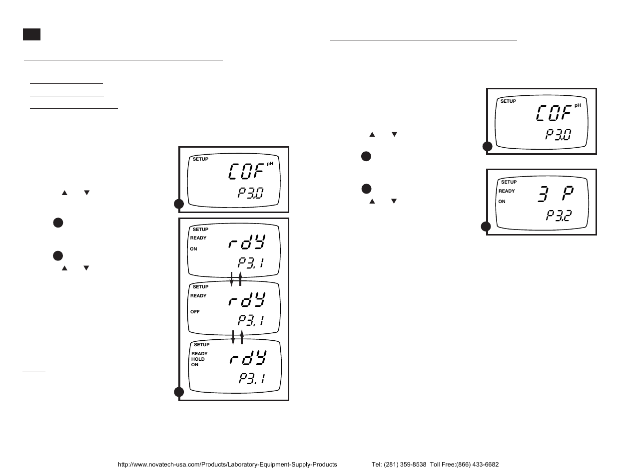 P3.0: ph measurement configuration | Nova-Tech pH-CON 300 User Manual | Page 15 / 26
