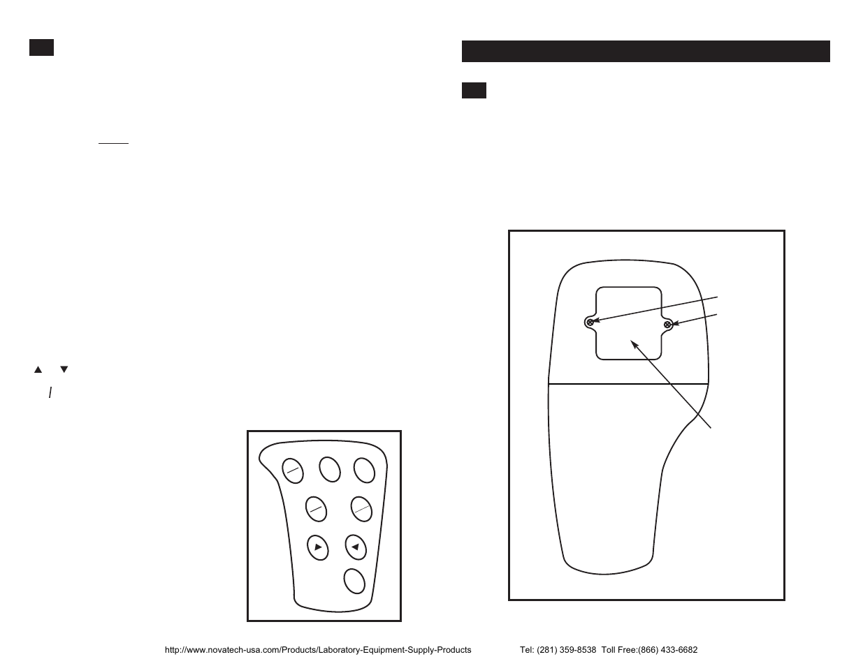 Keypad, Preparation inserting the batteries | Nova-Tech pH-CON 300 User Manual | Page 4 / 26