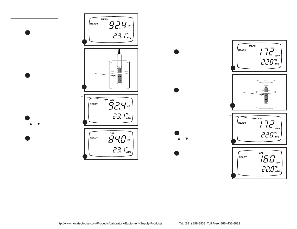 Calibrating for tds directly | Nova-Tech pH-CON 300 User Manual | Page 8 / 26
