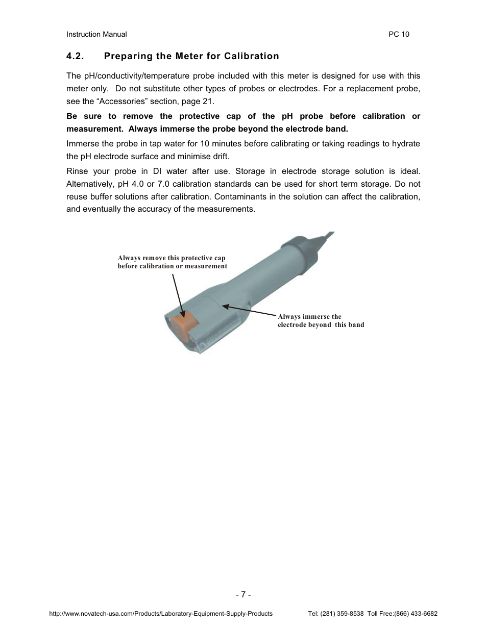 Nova-Tech pH-CON 10 User Manual | Page 11 / 29
